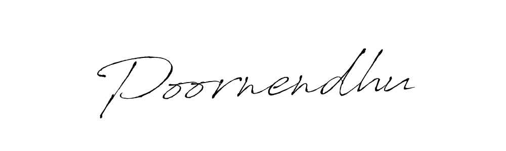 Create a beautiful signature design for name Poornendhu. With this signature (Antro_Vectra) fonts, you can make a handwritten signature for free. Poornendhu signature style 6 images and pictures png