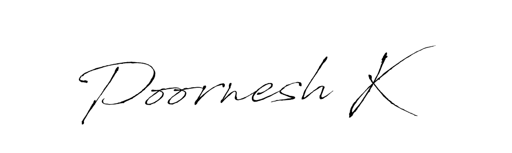 You can use this online signature creator to create a handwritten signature for the name Poornesh K. This is the best online autograph maker. Poornesh K signature style 6 images and pictures png