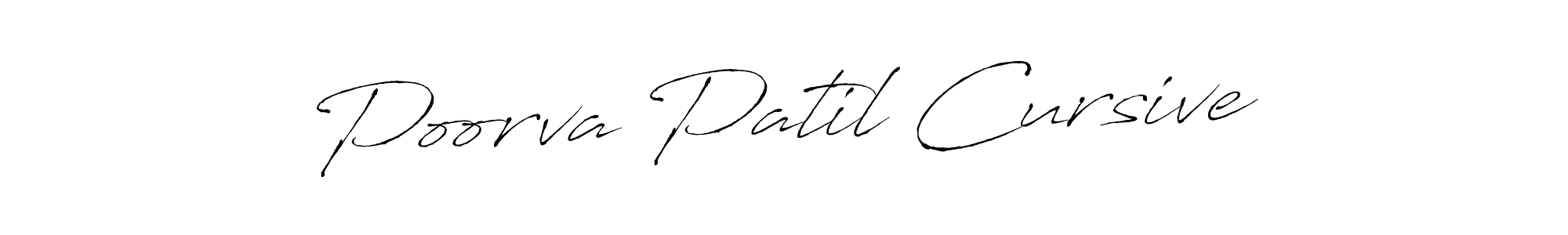 Antro_Vectra is a professional signature style that is perfect for those who want to add a touch of class to their signature. It is also a great choice for those who want to make their signature more unique. Get Poorva Patil Cursive name to fancy signature for free. Poorva Patil Cursive signature style 6 images and pictures png