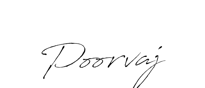 Design your own signature with our free online signature maker. With this signature software, you can create a handwritten (Antro_Vectra) signature for name Poorvaj. Poorvaj signature style 6 images and pictures png