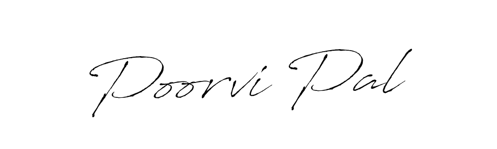 How to make Poorvi Pal name signature. Use Antro_Vectra style for creating short signs online. This is the latest handwritten sign. Poorvi Pal signature style 6 images and pictures png