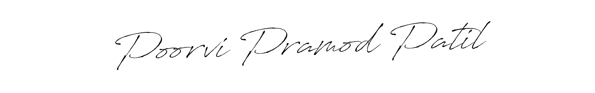 Design your own signature with our free online signature maker. With this signature software, you can create a handwritten (Antro_Vectra) signature for name Poorvi Pramod Patil. Poorvi Pramod Patil signature style 6 images and pictures png