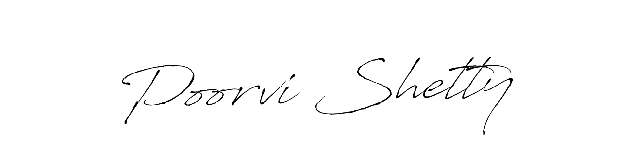 Poorvi Shetty stylish signature style. Best Handwritten Sign (Antro_Vectra) for my name. Handwritten Signature Collection Ideas for my name Poorvi Shetty. Poorvi Shetty signature style 6 images and pictures png