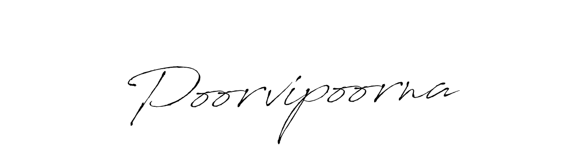 Design your own signature with our free online signature maker. With this signature software, you can create a handwritten (Antro_Vectra) signature for name Poorvipoorna. Poorvipoorna signature style 6 images and pictures png