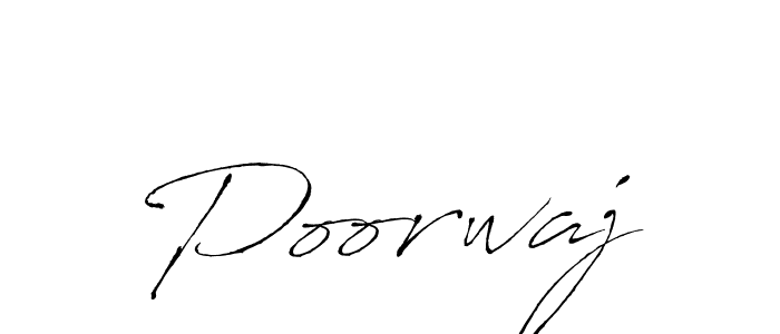 The best way (Antro_Vectra) to make a short signature is to pick only two or three words in your name. The name Poorwaj include a total of six letters. For converting this name. Poorwaj signature style 6 images and pictures png