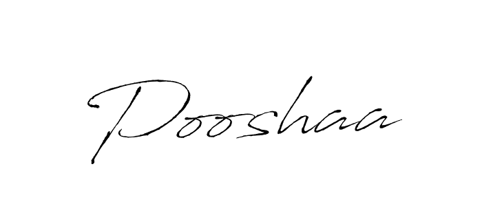Antro_Vectra is a professional signature style that is perfect for those who want to add a touch of class to their signature. It is also a great choice for those who want to make their signature more unique. Get Pooshaa name to fancy signature for free. Pooshaa signature style 6 images and pictures png