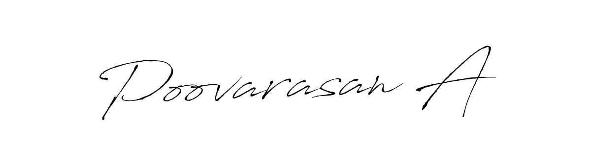 Create a beautiful signature design for name Poovarasan A. With this signature (Antro_Vectra) fonts, you can make a handwritten signature for free. Poovarasan A signature style 6 images and pictures png