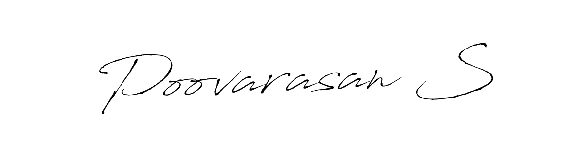 Design your own signature with our free online signature maker. With this signature software, you can create a handwritten (Antro_Vectra) signature for name Poovarasan S. Poovarasan S signature style 6 images and pictures png