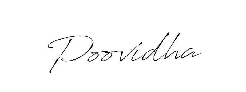 You can use this online signature creator to create a handwritten signature for the name Poovidha. This is the best online autograph maker. Poovidha signature style 6 images and pictures png