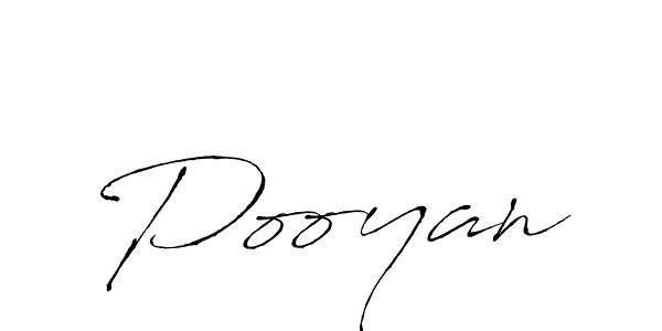 Design your own signature with our free online signature maker. With this signature software, you can create a handwritten (Antro_Vectra) signature for name Pooyan. Pooyan signature style 6 images and pictures png