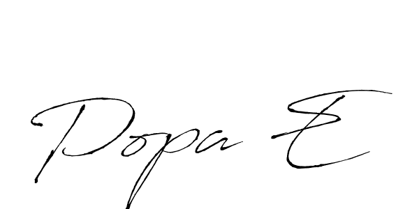 It looks lik you need a new signature style for name Popa E. Design unique handwritten (Antro_Vectra) signature with our free signature maker in just a few clicks. Popa E signature style 6 images and pictures png