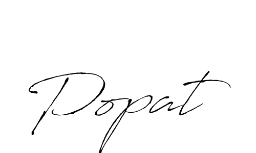 Use a signature maker to create a handwritten signature online. With this signature software, you can design (Antro_Vectra) your own signature for name Popat. Popat signature style 6 images and pictures png