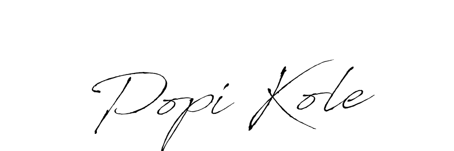 Use a signature maker to create a handwritten signature online. With this signature software, you can design (Antro_Vectra) your own signature for name Popi Kole. Popi Kole signature style 6 images and pictures png