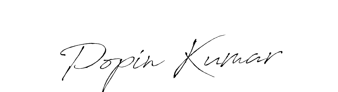 You should practise on your own different ways (Antro_Vectra) to write your name (Popin Kumar) in signature. don't let someone else do it for you. Popin Kumar signature style 6 images and pictures png