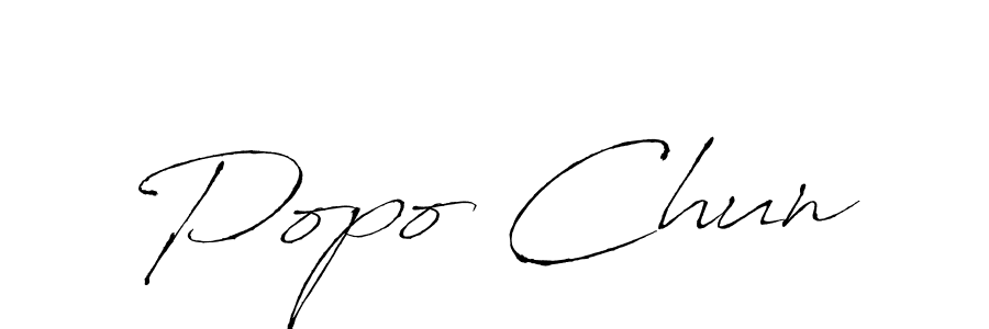 Similarly Antro_Vectra is the best handwritten signature design. Signature creator online .You can use it as an online autograph creator for name Popo Chun. Popo Chun signature style 6 images and pictures png