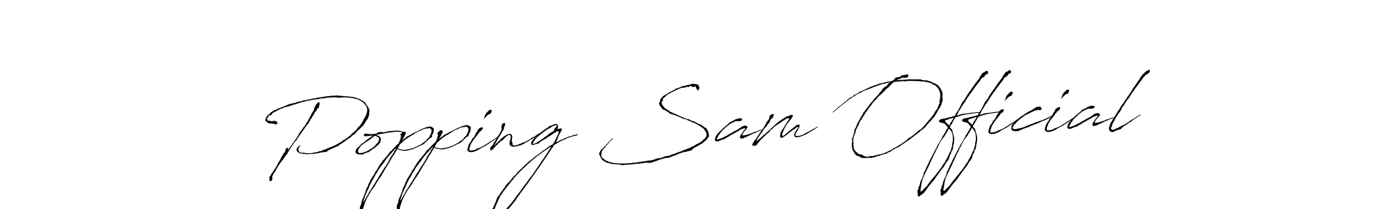 Make a beautiful signature design for name Popping Sam Official. Use this online signature maker to create a handwritten signature for free. Popping Sam Official signature style 6 images and pictures png