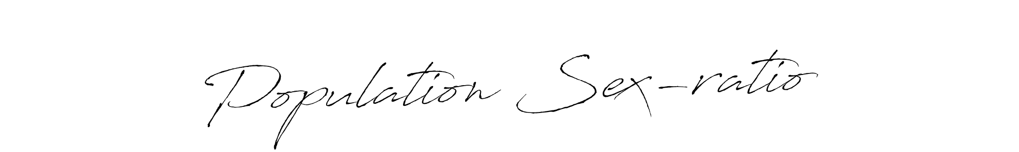 Design your own signature with our free online signature maker. With this signature software, you can create a handwritten (Antro_Vectra) signature for name Population Sex-ratio. Population Sex-ratio signature style 6 images and pictures png