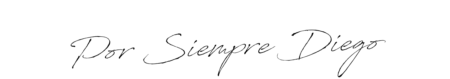Create a beautiful signature design for name Por Siempre Diego. With this signature (Antro_Vectra) fonts, you can make a handwritten signature for free. Por Siempre Diego signature style 6 images and pictures png