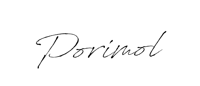 How to make Porimol name signature. Use Antro_Vectra style for creating short signs online. This is the latest handwritten sign. Porimol signature style 6 images and pictures png