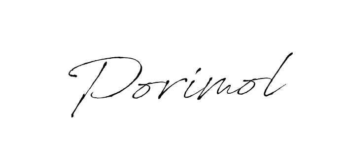 Porimol stylish signature style. Best Handwritten Sign (Antro_Vectra) for my name. Handwritten Signature Collection Ideas for my name Porimol. Porimol signature style 6 images and pictures png