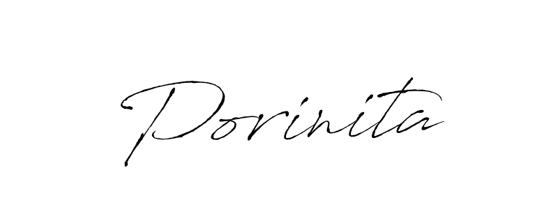 The best way (Antro_Vectra) to make a short signature is to pick only two or three words in your name. The name Porinita include a total of six letters. For converting this name. Porinita signature style 6 images and pictures png