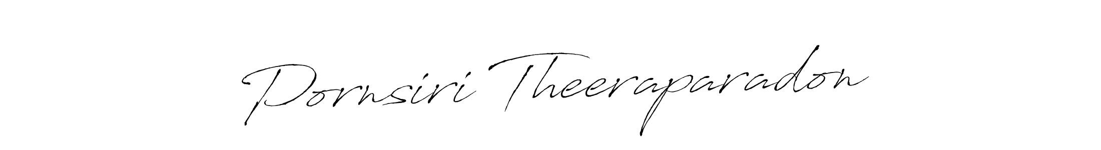 Use a signature maker to create a handwritten signature online. With this signature software, you can design (Antro_Vectra) your own signature for name Pornsiri Theeraparadon. Pornsiri Theeraparadon signature style 6 images and pictures png