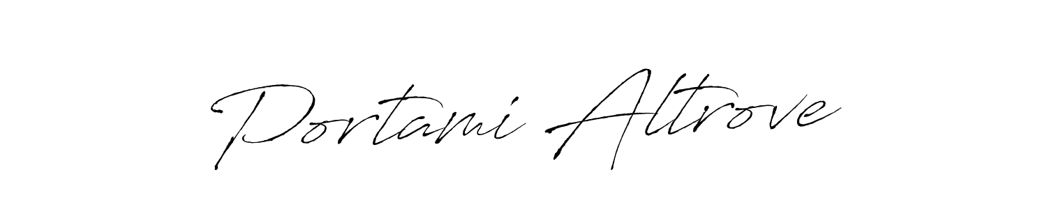 Make a beautiful signature design for name Portami Altrove. Use this online signature maker to create a handwritten signature for free. Portami Altrove signature style 6 images and pictures png