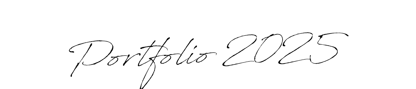 Antro_Vectra is a professional signature style that is perfect for those who want to add a touch of class to their signature. It is also a great choice for those who want to make their signature more unique. Get Portfolio 2025 name to fancy signature for free. Portfolio 2025 signature style 6 images and pictures png