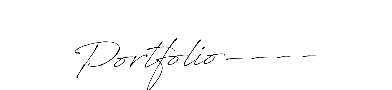 It looks lik you need a new signature style for name Portfolio----. Design unique handwritten (Antro_Vectra) signature with our free signature maker in just a few clicks. Portfolio---- signature style 6 images and pictures png