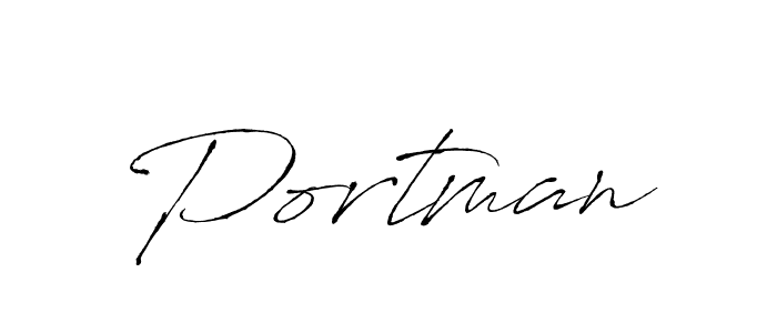 Create a beautiful signature design for name Portman. With this signature (Antro_Vectra) fonts, you can make a handwritten signature for free. Portman signature style 6 images and pictures png