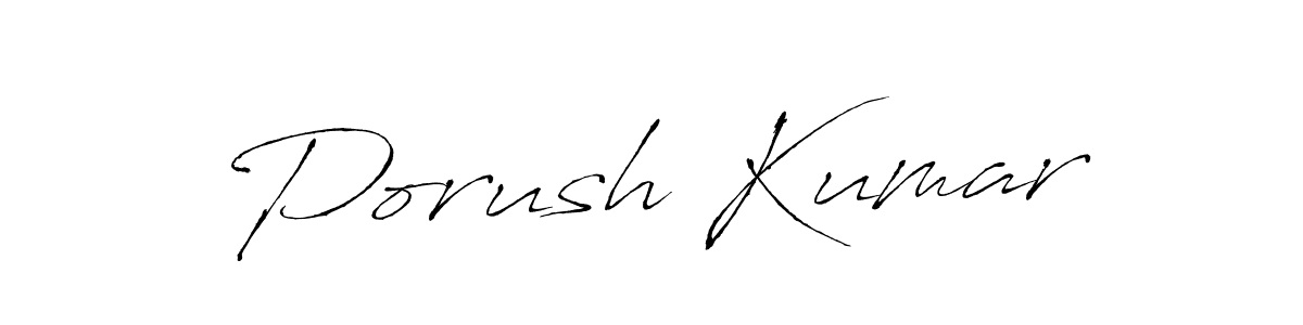 Also we have Porush Kumar name is the best signature style. Create professional handwritten signature collection using Antro_Vectra autograph style. Porush Kumar signature style 6 images and pictures png