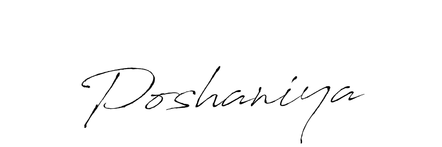 Poshaniya stylish signature style. Best Handwritten Sign (Antro_Vectra) for my name. Handwritten Signature Collection Ideas for my name Poshaniya. Poshaniya signature style 6 images and pictures png