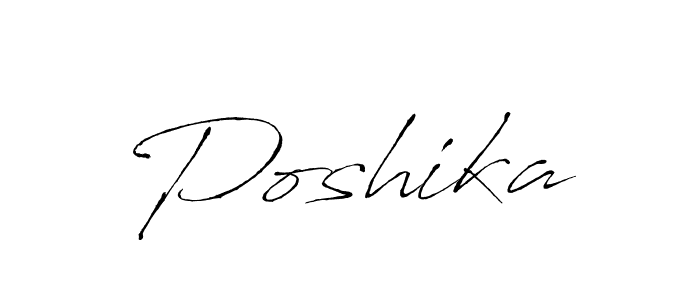 The best way (Antro_Vectra) to make a short signature is to pick only two or three words in your name. The name Poshika include a total of six letters. For converting this name. Poshika signature style 6 images and pictures png