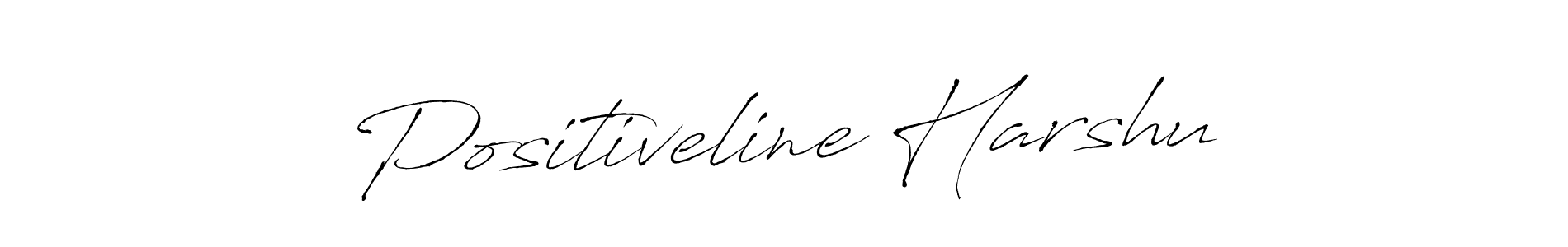 Similarly Antro_Vectra is the best handwritten signature design. Signature creator online .You can use it as an online autograph creator for name Positiveline Harshu. Positiveline Harshu signature style 6 images and pictures png