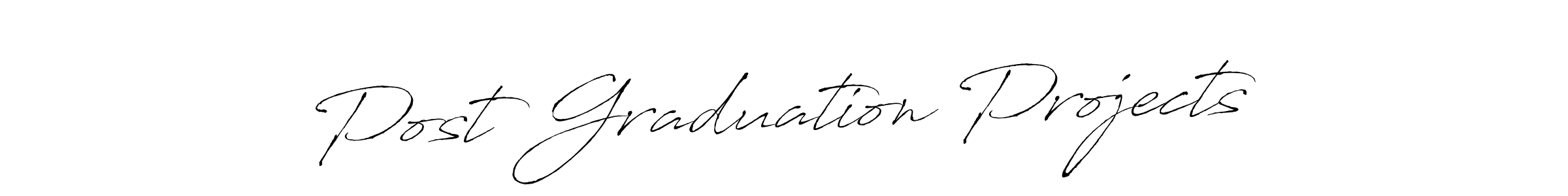 Create a beautiful signature design for name Post Graduation Projects. With this signature (Antro_Vectra) fonts, you can make a handwritten signature for free. Post Graduation Projects signature style 6 images and pictures png