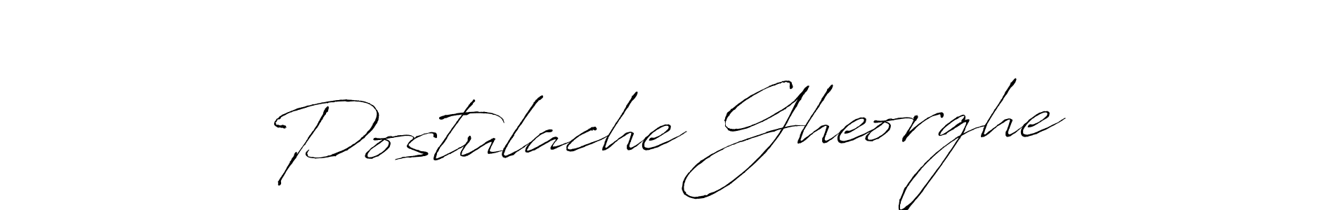 How to make Postulache Gheorghe signature? Antro_Vectra is a professional autograph style. Create handwritten signature for Postulache Gheorghe name. Postulache Gheorghe signature style 6 images and pictures png