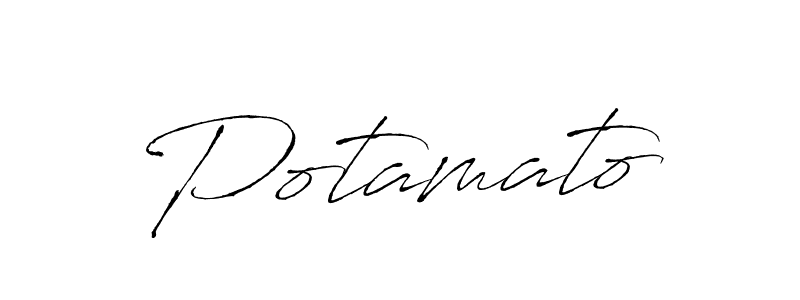 Once you've used our free online signature maker to create your best signature Antro_Vectra style, it's time to enjoy all of the benefits that Potamato name signing documents. Potamato signature style 6 images and pictures png