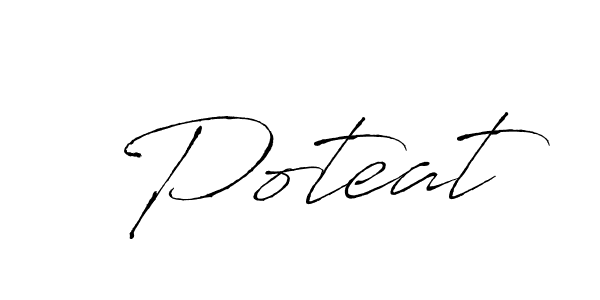 How to make Poteat name signature. Use Antro_Vectra style for creating short signs online. This is the latest handwritten sign. Poteat signature style 6 images and pictures png