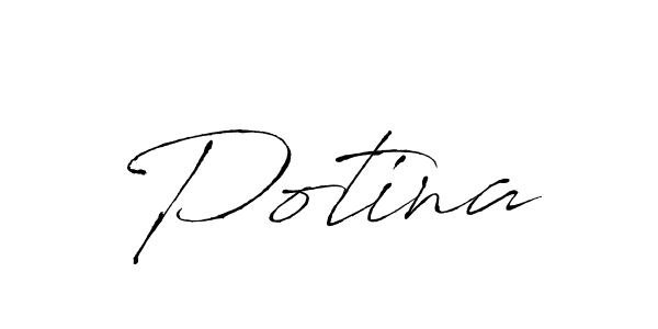 Make a beautiful signature design for name Potina. Use this online signature maker to create a handwritten signature for free. Potina signature style 6 images and pictures png