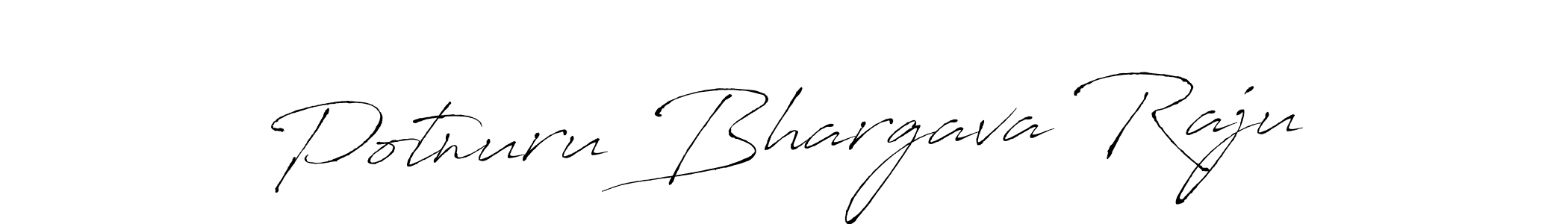 Potnuru Bhargava Raju stylish signature style. Best Handwritten Sign (Antro_Vectra) for my name. Handwritten Signature Collection Ideas for my name Potnuru Bhargava Raju. Potnuru Bhargava Raju signature style 6 images and pictures png