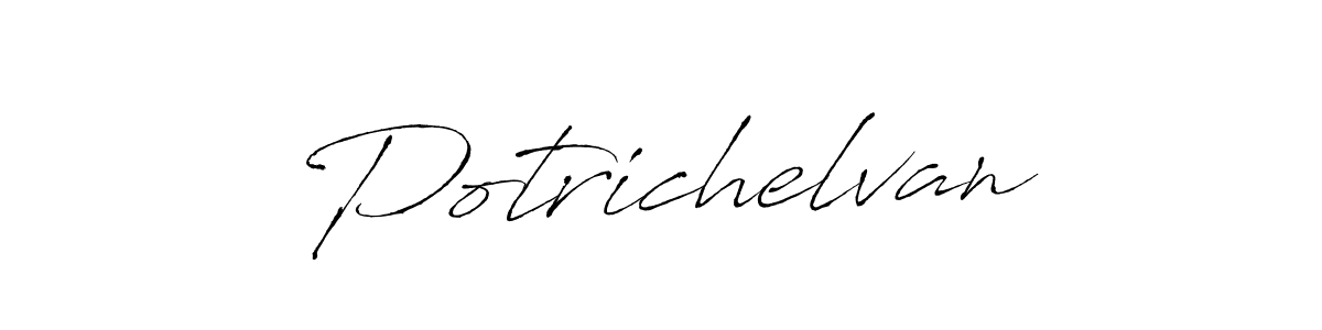 Make a beautiful signature design for name Potrichelvan. With this signature (Antro_Vectra) style, you can create a handwritten signature for free. Potrichelvan signature style 6 images and pictures png