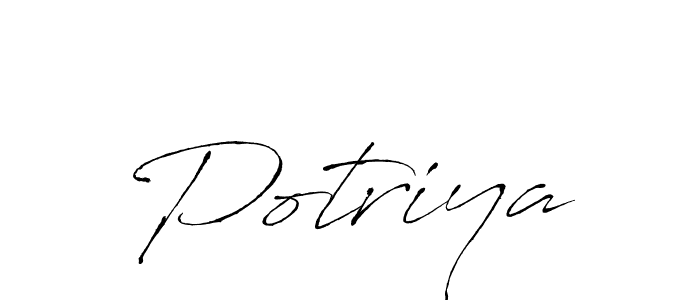 The best way (Antro_Vectra) to make a short signature is to pick only two or three words in your name. The name Potriya include a total of six letters. For converting this name. Potriya signature style 6 images and pictures png