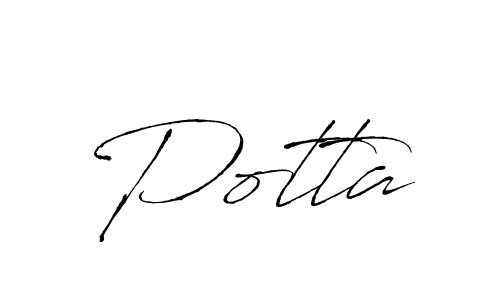 Once you've used our free online signature maker to create your best signature Antro_Vectra style, it's time to enjoy all of the benefits that Potta name signing documents. Potta signature style 6 images and pictures png