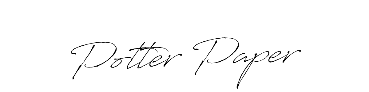 Similarly Antro_Vectra is the best handwritten signature design. Signature creator online .You can use it as an online autograph creator for name Potter Paper. Potter Paper signature style 6 images and pictures png