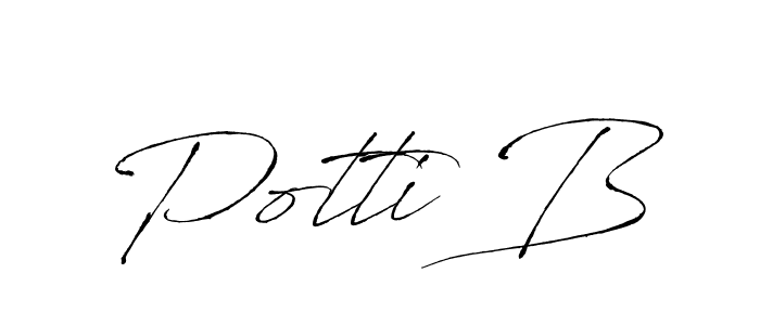 Best and Professional Signature Style for Potti B. Antro_Vectra Best Signature Style Collection. Potti B signature style 6 images and pictures png