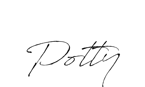 Once you've used our free online signature maker to create your best signature Antro_Vectra style, it's time to enjoy all of the benefits that Potty name signing documents. Potty signature style 6 images and pictures png