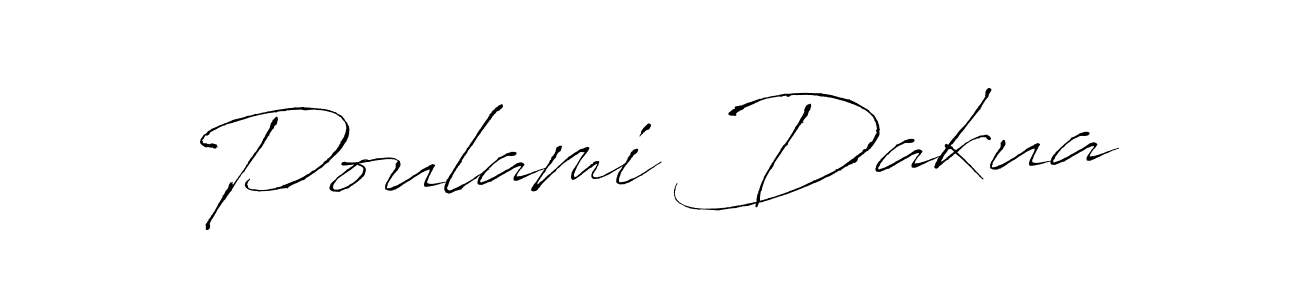 Use a signature maker to create a handwritten signature online. With this signature software, you can design (Antro_Vectra) your own signature for name Poulami Dakua. Poulami Dakua signature style 6 images and pictures png