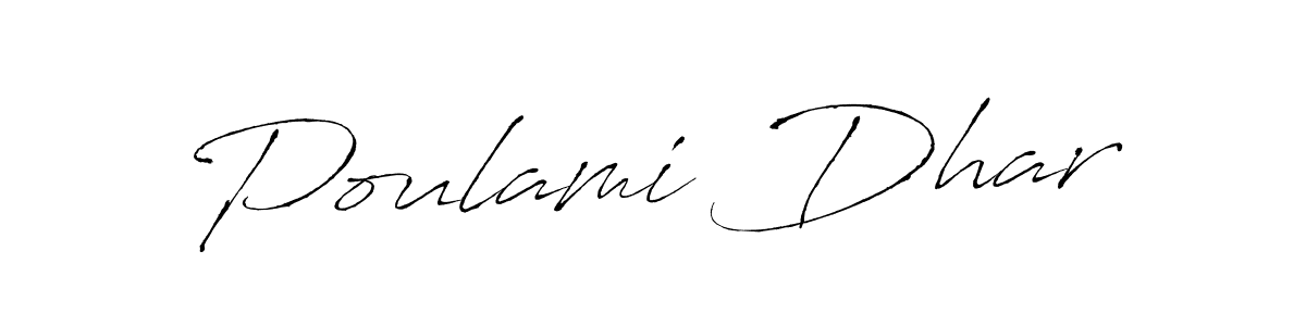 Make a beautiful signature design for name Poulami Dhar. Use this online signature maker to create a handwritten signature for free. Poulami Dhar signature style 6 images and pictures png