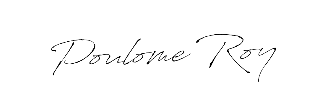 How to make Poulome Roy name signature. Use Antro_Vectra style for creating short signs online. This is the latest handwritten sign. Poulome Roy signature style 6 images and pictures png