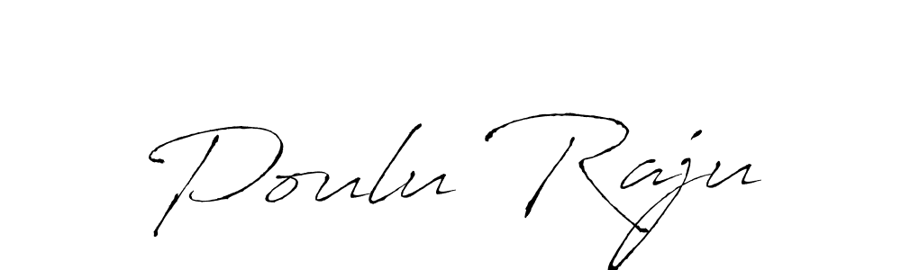 It looks lik you need a new signature style for name Poulu Raju. Design unique handwritten (Antro_Vectra) signature with our free signature maker in just a few clicks. Poulu Raju signature style 6 images and pictures png